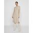 Vila Damen Viril Crew Neck L/S Midi Dress - Noos Kleid, Natural Melange, XXL EU