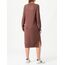 Viril Crew Neck L/S Midi Dress - Noos