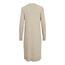 Vila Damen Viril Crew Neck L/S Midi Dress - Noos Kleid, Natural Melange, M EU