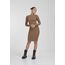 Urban Classics Damen Kleid Ladies Rib Dress darkkhaki XS
