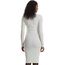 Urban Classics Damen Kleid Ladies Rib Dress, figurbetontes, hochgeschlossenes Rippenkleid, Langarm Kleid, Größen XS - XL