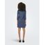 ONLY Damen Onlbrilliant 3/4 Dress JRS Noos Kleid, Vintage Indigo, Medium