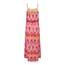ONLY Damen Onlwinner S/L Maxi Dress Noos Ptm, Raspberry Rose/Aop:diamond Icat, 36