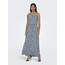 ONLY Damen Onlwinner S/L Maxi Dress Noos Ptm, Vintage Indigo/AOP:Ranch Floral, 32
