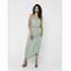 ONLY Damen Onlwinner S/L Maxi Dress Noos Ptm, Chinois Green/AOP:karo Dot, 32