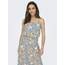 ONLY Damen Onlwinner S/L Maxi Dress Noos Ptm, Stone Blue/AOP:Tea Floral, 36