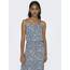 ONLY Damen Onlwinner S/L Maxi Dress Noos Ptm, Vintage Indigo/Aop:ranch Floral, 36