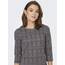 ONLY Damen ONLBRILLIANT 3/4 Check Dress NOOS JRS Kleid mini, Black/Checks:bennie Check ,3XL