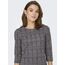 ONLY Damen ONLBRILLIANT 3/4 Check Dress NOOS JRS Kleid mini, Black/Checks:bennie Check ,XS