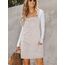 CUPSHE Damen Latzrock Quadratischer Ausschnitt Taschen Cord Latzkleid Overallkleid Freizeitkleider Corduroy Mini Overall Dress Aprikose S