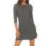 ONLY NOS Damen A-Linie Kleid onlBRILLIANT 3/4 DRESS JRS NOOS 15160895, Knielang, Gestreift, Gr. 42 (Herstellergröße: XL), Mehrfarbig (Black Stripes:Cloud Dancer)