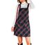 CUPSHE Damen Latzrock Quadratischer Ausschnitt Hosenträger Taschen Cord Latzkleid Overallkleid Freizeitkleider Corduroy Mini Dress