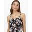 ONLY Damen Onlwinner S/L Maxi Dress Noos Ptm, Black/AOP:Big Larry Flower, 32