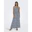 ONLY Damen Onlwinner S/L Maxi Dress Noos Ptm, Vintage Indigo/Aop:ranch Floral, 34