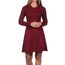 ONLY Damen ONLALMA L/S O-Neck Dress KNT NOOS, Merlot,3XL