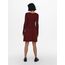 ONLY Damen ONLALMA L/S O-Neck Dress KNT NOOS, Merlot,XXS