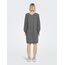 JdY Damen Jdyelanora L/S V-neck Dress Knt Noos Kleid, Dark Grey Melange, XL EU