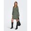 JdY Damen Jdyelanora L/S V-neck Dress Knt Noos Strickkleid, Kalamata /Detail:melange, S EU