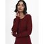 ONLY Damen ONLALMA L/S O-Neck Dress KNT NOOS, Merlot,3XL