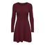 ONLY Damen ONLALMA L/S O-Neck Dress KNT NOOS, Merlot,3XL