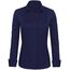 J.VER Blusen Regular Fit Klassische Bügelleicht Hemdbluse Langarm Damen Lässig Stretch für Hochzeitsgäste Service und College,Navy Blau,M