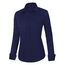 J.VER Blusen Regular Fit Klassische Bügelleicht Hemdbluse Langarm Damen Lässig Stretch für Hochzeitsgäste Service und College,Navy Blau,XS