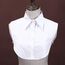 Juland Frauen Kragen Damen Abnehmbare Hälfte Shirt Bluse Damenhalb Fake Hemd Blusenkragen Cotton Fake Kragen Punkt – Weiß