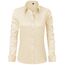 J.VER Hemd Damen Leichte Klassische Bluse Comfort Fit Baumwolle Stretch Blouse Langarm für Party Social Club Frauen,Beige,M