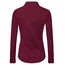 J.VER Hemd Damen Leichte Klassische Bluse Comfort Fit Baumwolle Stretch Blouse Langarm für Party Social Club Frauen,Burgunderrot,2XL