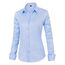 J.VER Hemd Damen Leichte Klassische Bluse Comfort Fit Baumwolle Stretch Blouse Langarm für Party Social Club Frauen,Himmelblau,L