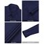 J.VER Blusen Regular Fit Klassische Bügelleicht Hemdbluse Langarm Damen Lässig Stretch für Hochzeitsgäste Service und College,Navy Blau,XS