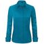 J.VER Bluse Damen Basic Langarm Stretch Hemdbluse Damen Bluse Leicht Tailliert mit Stretch Elegant Formelle Kragen Tops,Türkis,M