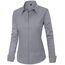 J.VER Bluse Damen Basic Langarm Stretch Hemdbluse Damen Bluse Leicht Tailliert mit Stretch Elegant Formelle Kragen Tops,Grau,XL
