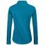 J.VER Bluse Damen Basic Langarm Stretch Hemdbluse Damen Bluse Leicht Tailliert mit Stretch Elegant Formelle Kragen Tops,Türkis,2XL