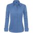 J.VER Hemd Damen Leichte Klassische Bluse Comfort Fit Baumwolle Stretch Blouse Langarm für Party Social Club Frauen,Graublau,2XL