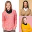 PHOGARY 2 Stücke Frauen Kragen Krageneinsatz Damen, Fake Collar Detachable Collar Abnehmbare Hälfte Shirt Bluse Blusenkragen Einsatz für Damen, Weiß+Schwarz, Eine Größe Passt Am Meisten