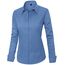 J.VER Hemd Damen Leichte Klassische Bluse Comfort Fit Baumwolle Stretch Blouse Langarm für Party Social Club Frauen,Graublau,L
