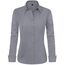 J.VER Bluse Damen Basic Langarm Stretch Hemdbluse Damen Bluse Leicht Tailliert mit Stretch Elegant Formelle Kragen Tops,Grau,XS