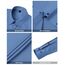 J.VER Hemd Damen Leichte Klassische Bluse Comfort Fit Baumwolle Stretch Blouse Langarm für Party Social Club Frauen,Graublau,M