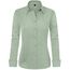 J.VER Bluse Damen Basic Langarm Stretch Hemdbluse Damen Bluse Leicht Tailliert mit Stretch Elegant Formelle Kragen Tops,Grün,2XL