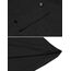 Lalala Büro Kleidung Damen Business Bluse V-Ausschnitt Knopfleiste Shirt Locker Tops Frühling (A_schwarz,XL)