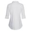 DJT Damen Weiches Gestrick Karierte Bluse Langarm Oberteile Roll Up Ärmel Hemdbluse Shirts Button Down Blusen Top Solides-Weiß S