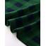 DJT Damen Weiches Gestrick Karierte Bluse Langarm 3/4 Roll Up Ärmel Hemdbluse Button-down Blusen Grün kariert S