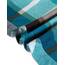 DJT Damen Weiches Gestrick Karierte Bluse Langarm 3/4 Roll Up Ärmel Hemdbluse Button-down Blusen Blau M