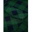 DJT Damen Weiches Gestrick Karierte Bluse Langarm 3/4 Roll Up Ärmel Hemdbluse Button-down Blusen Grün kariert S