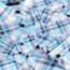 DJT Damen Weiches Gestrick Karierte Bluse Langarm Oberteile Roll Up Ärmel Hemdbluse Tunika Button Down Blusen Top Hellblaues Kariertes L