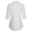 DJT Damen Weiches Gestrick Karierte Bluse Langarm Oberteile Roll Up Ärmel Hemdbluse Shirts Button Down Blusen Top Solides-Weiß XXL