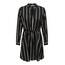 ONLY Damen Onlcory L/S V-Neck Tunic WVN Noos, Black/Stripes:White/Camel Stripes, XXS