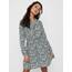 ONLY Damen Onlcory L/S V-Neck Tunic WVN Noos, Blau (Night Sky/Aop:abigale Flower), XXS