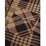 DJT Damen Weiches Gestrick Karierte Bluse Langarm Oberteile Roll Up Ärmel Hemdbluse Shirts Button Down Blusen Top Kaffee-Braun XXL